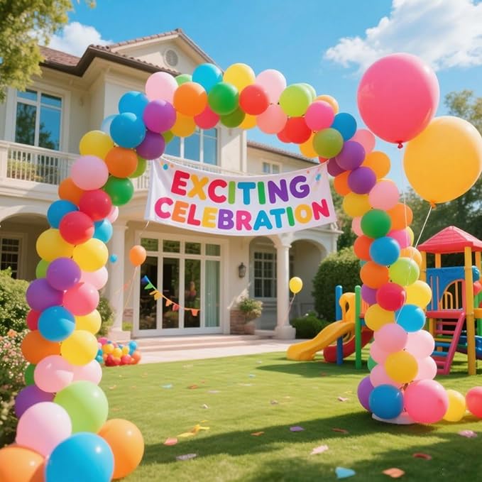 18 Inch Big Balloons Assorted Colors, 30Pcs Large Latex Rainbow Balloon Colorful Party Balloons for Baby Shower, Wedding, Christmas, Happy Birthday Decorations, Kindergarten Graduation