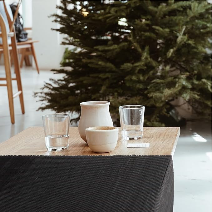BambooMN Black Bamboo Matchstick Natural Table Runner, Home Décor, 1 Piece