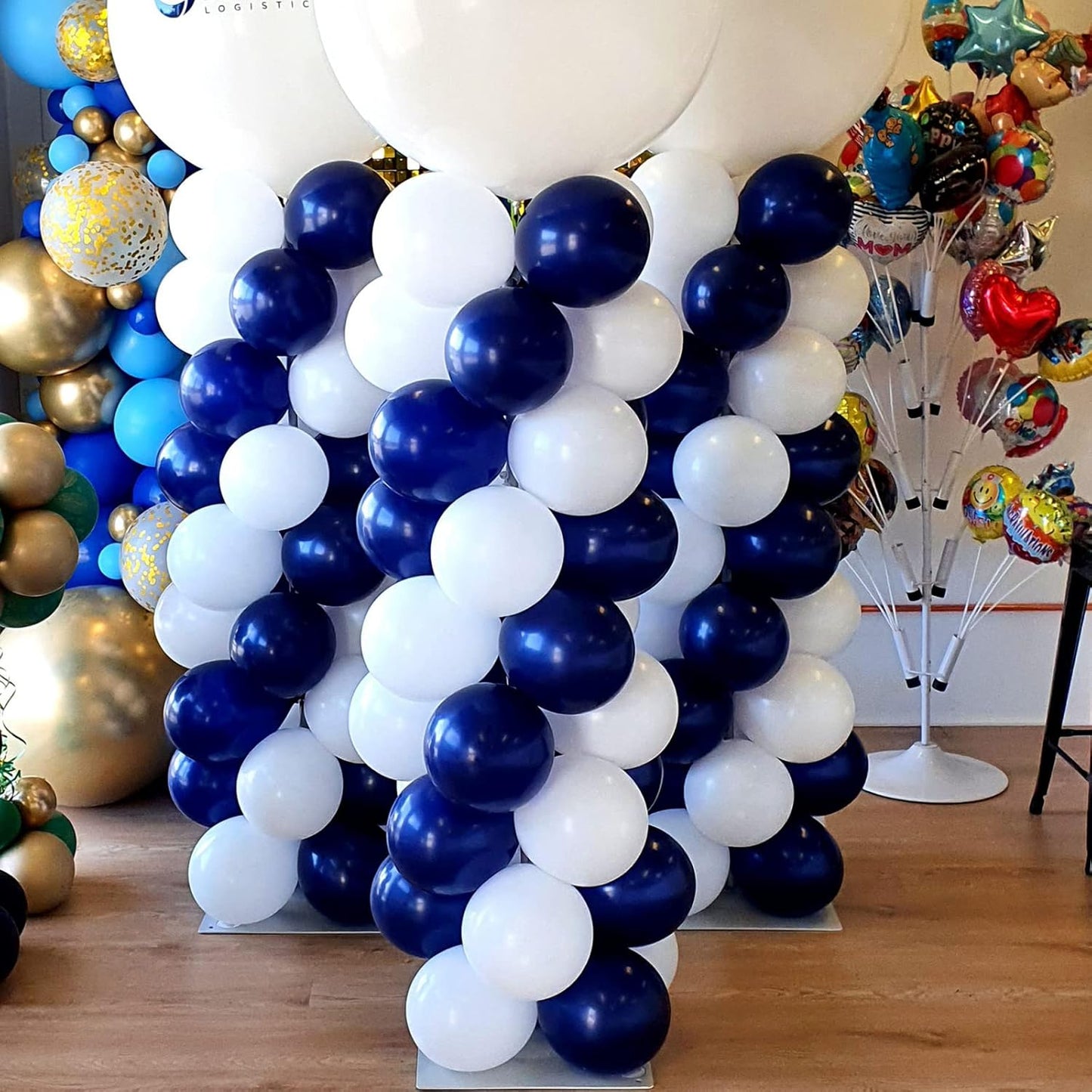 105pcs Navy Blue Balloons 12inch Dark Blue Balloons for Birthday Graduation Baby Shower Anniversary New Year Party Holiday Decorations