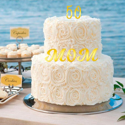 64 Pcs Acrylic Alphabet Cake Topper, Mirror Number 0-9 and Alphabet A-Z Personalized Name Cake Picks for Custom Wedding Cake Decorations Baby Shower Graduation Birthday Party Supplies (Golden)