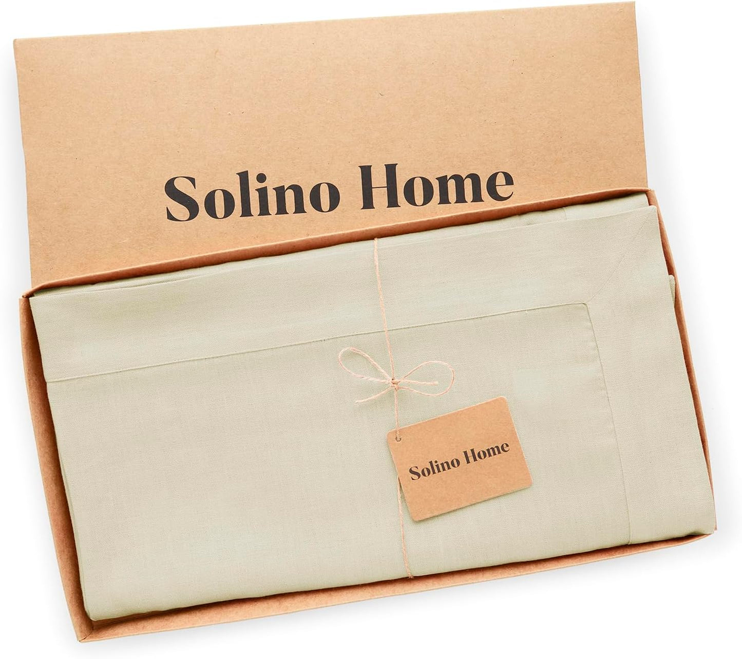 Solino Home Linen Tablecloth for Rectangle Tables 60 x 108 Inch - 100% Pure Linen Birch Table Cloth - Fete, Machine Washable Cloth Tablecloth for Fall, Autumn, Thanksgiving