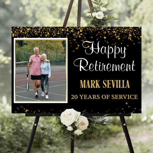 Personalized Retirement Yard Sign, Retirement Celebration Welcome Sign, Retirement Party Sign, Retirement Decorations, Retirement Outdoor Sign, Retirement Home Decor, Retirement Celebration Sign #5