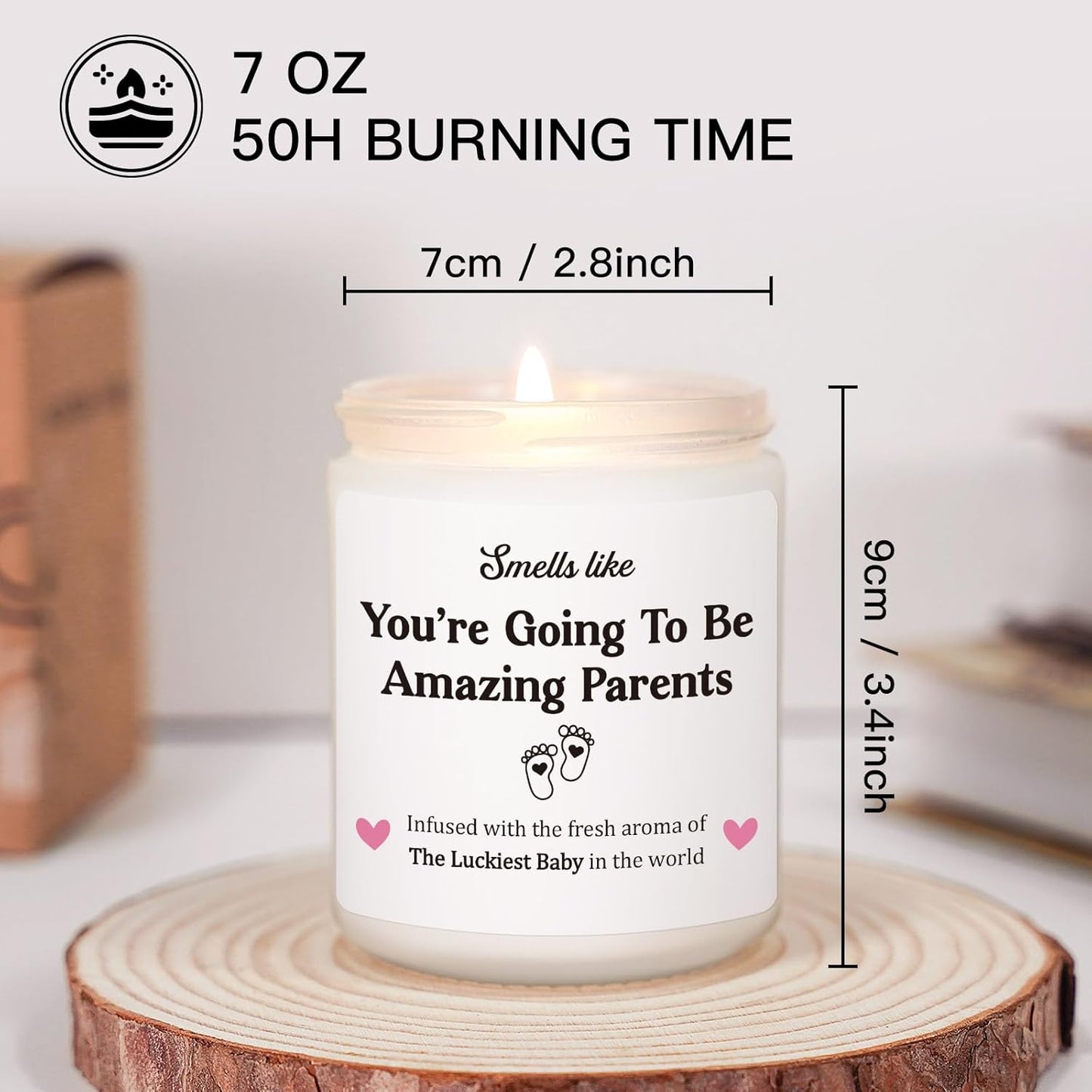 New Parents Gifts for Couples, Gender Reveal Gift for Parents to be, New Dad Gifts, First Fathers Day, First Time Dad Gift, Mom to be - First Mothers Day, Pregnant Mommy, Funny Scented Candle