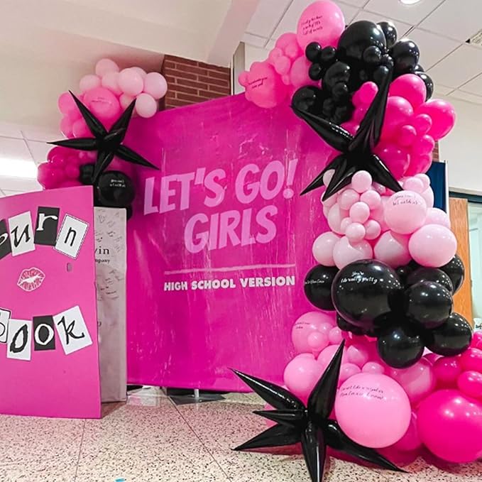 Hot Pink Balloons 12 inch, Hot Pink Latex Balloons 50pcs Party Balloons for Wedding Engagement Bridal Bachelorette Tropical Birthday Party Decorations