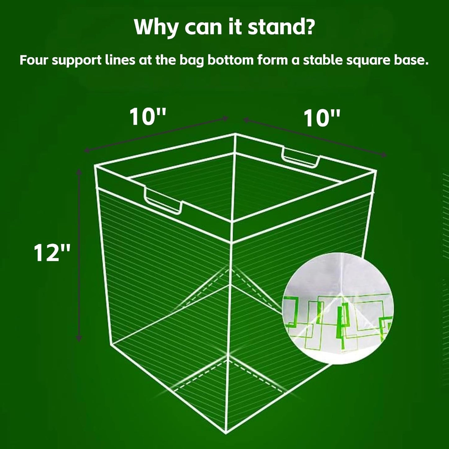 3 Pcs Self-Standing Trash Bags for Outdoor BBQ Party Car Picnic Camping No Trash Cans Needed