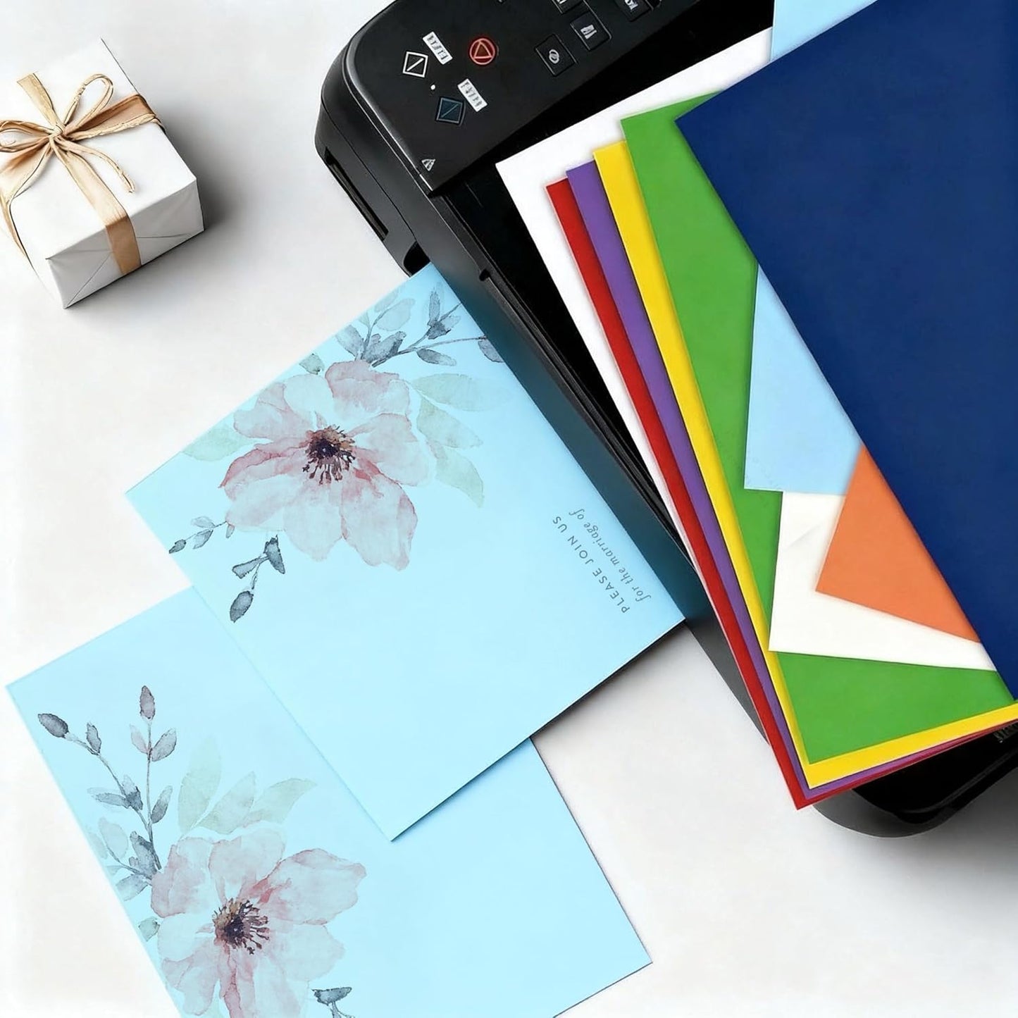 100 Sheets Light blue Cardstock 8.5 x 11 Cardstock Printer Paper 65 lb/180 gsm, Card Stock Paper for Printer, Drawing,Gift tags,Invitations