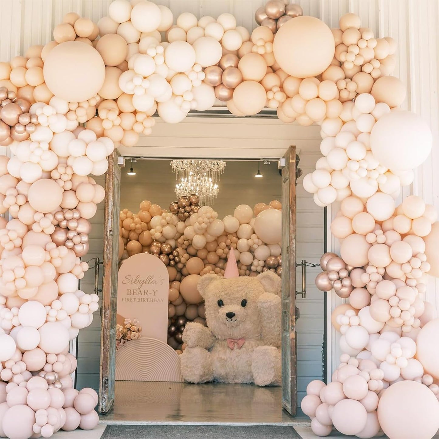 Nude Balloons 12 Inch, 50 Pcs Beige Balloon Retro Apricot Neutral Latex Balloons Matte Tan Cream Blush Peach Helium Party Balloons for Boho Birthday Wedding Baby Bridal Shower Party Decorations