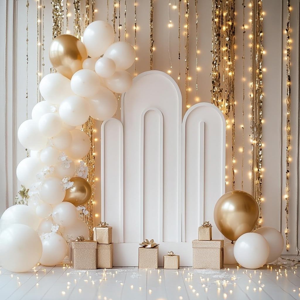 White Balloons, 60 PCS White Balloons 12 inch Latex Balloon for Birthday Party Decoration, Wedding, Baby Shower, Anniversary, Bridal Shower, Holiday Decoration and Balloon Garland