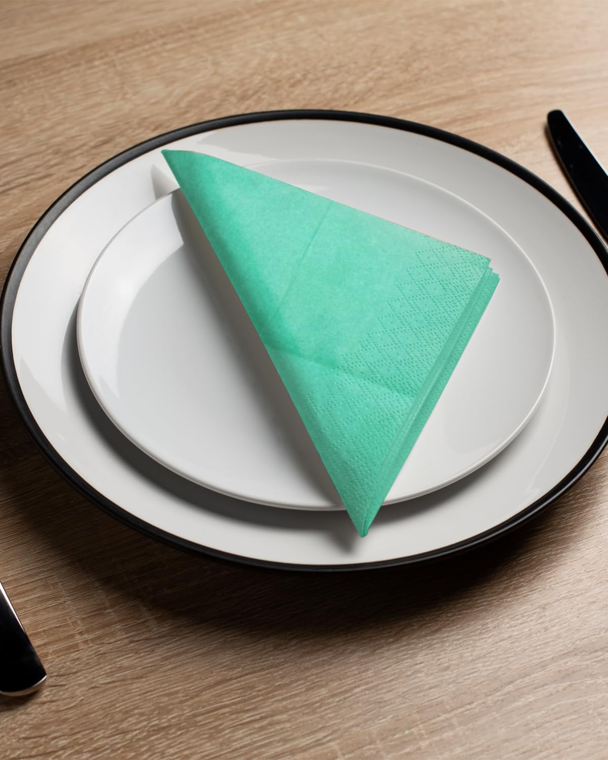 Green Cocktail Napkins 6 colors 5 * 5inch disposable Beverage Napkin paper for Cocktail, Wedding, Dinner,Brithday Party Dessert Wine Paper Napkins( 120 Count)