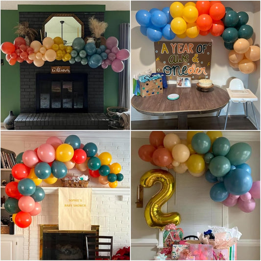 Colorful Balloons Rainbow Assorted Color Latex Balloons Set 60pcs 12inch Blush Blue Nude Light Purple Orange Yellow Helium Mixed Colored Balloon Boho Birthday Party Decoration Here Comes the Son