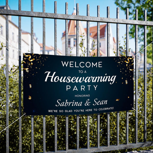 Personalized Housewarming Party Welcome Banner Decorations Double Sided Printing And Various Sizes #7