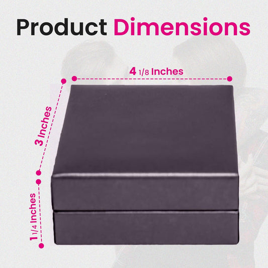Novel Box Purple Jewelry Box for Pendant 3x4.12x1.25 Inches - Pendants Gift Box for Proposal Wedding Engagement - Faux Leatherette Jewelry Display Box - Gift Presentation Boxes for Pendants