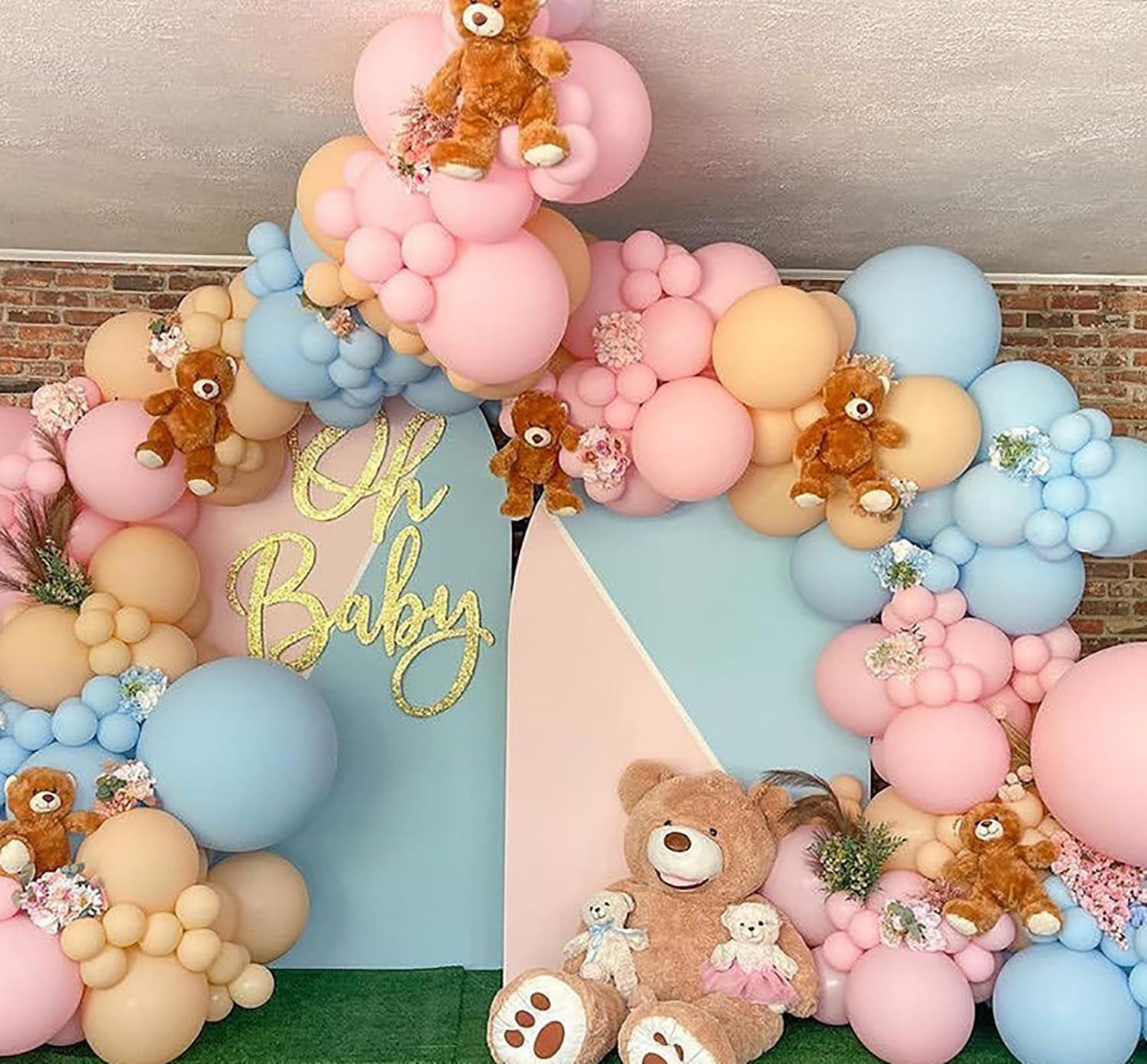 KALOR 18 inch Pastel Pink Balloons, 10pcs Thick Latex Round Helium Balloons for Birthday Family Party Wedding Party Baby Shower Decoration Supplies