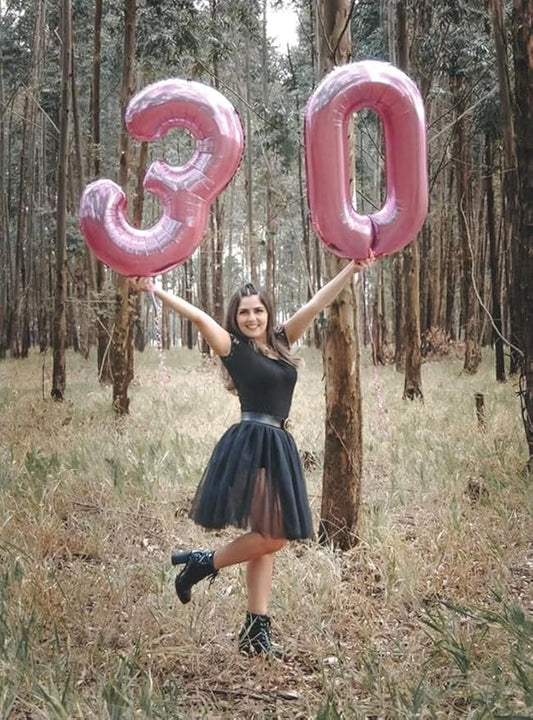 Number 0 Balloons 40 Inch Pastel Pink Number Balloons for 10 20 30 40 50 60 70 80 90 100 Numbers Balloon Birthday Decorations Wedding Event Baby Shower