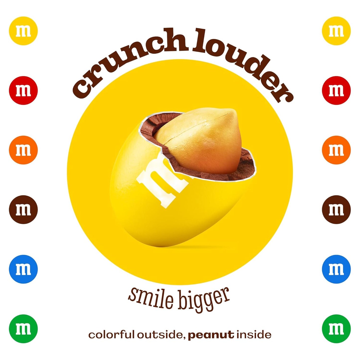 M&M'S WORLD Yellow Peanut M&M’s chocolate candy 2 lb bag – bright snack for birthdays, buffets, celebrations, desserts, gifts, gatherings, or cheerful table display