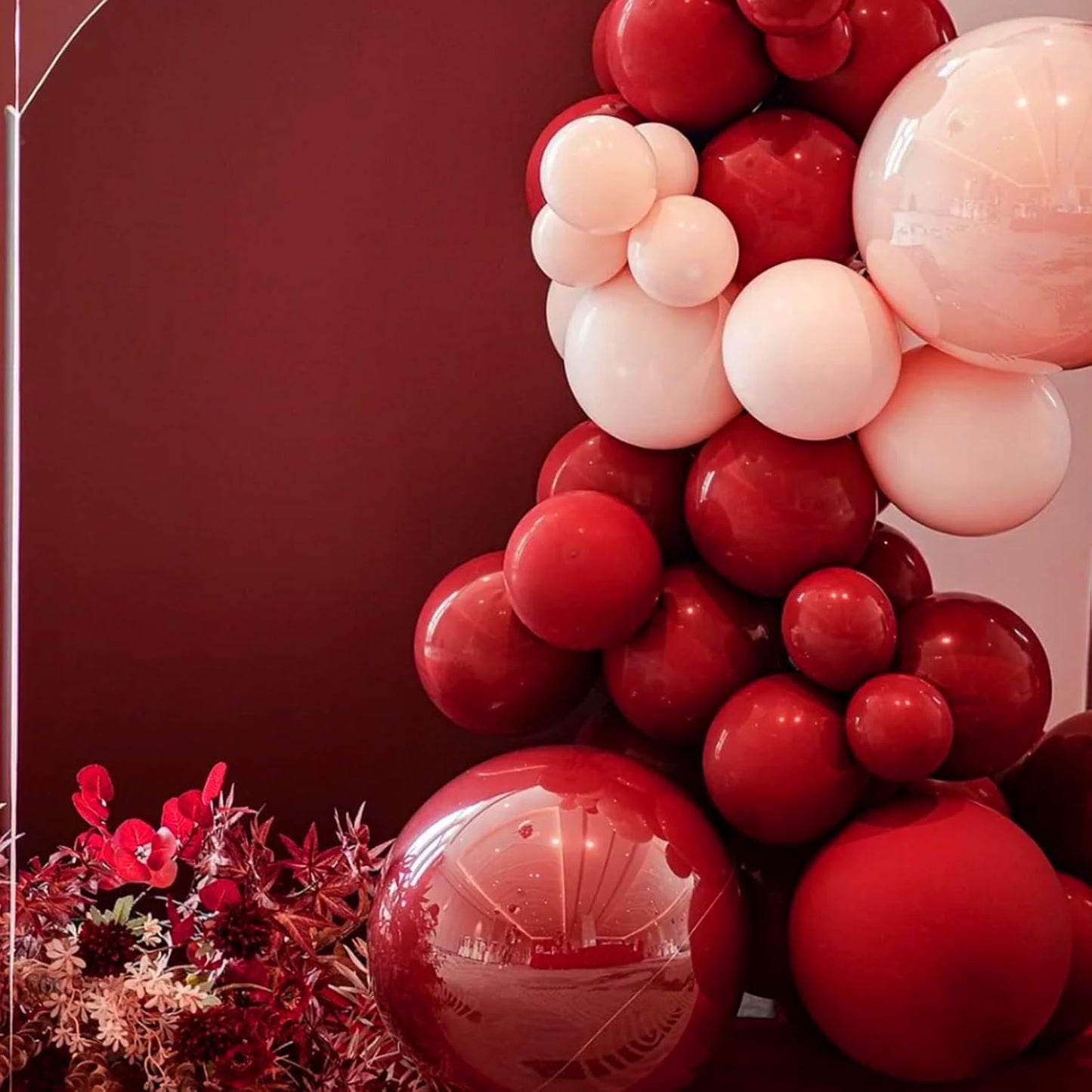 Ruby Red Balloons, 66pack 12inch Dark Red Latex Party Balloons for Birthday Baby Shower Graduation Wedding Gender Reveal Valentine's Day Christmas Party Decorations