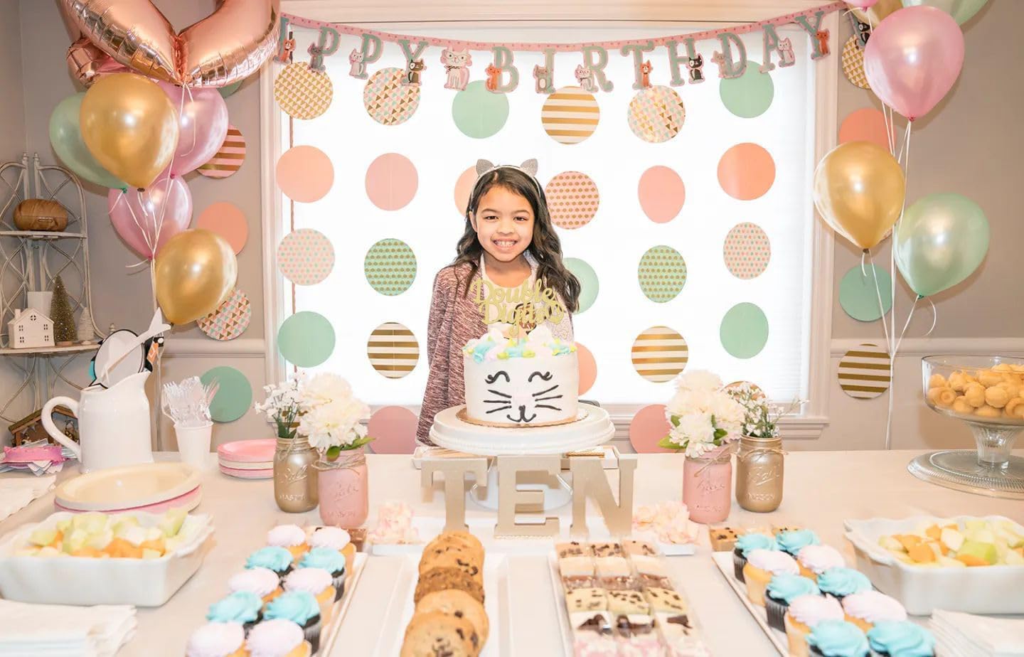 Double Digits 10 Cake Topper