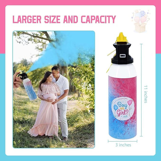 Gender Reveal Fire Extinguisher Color Smoke-Set of 2,Baby Revel Extinguishers Smoke for Boy or Girl Gender Reveal Ideas,Fire Extinguishers Pink or Blue Smoke for Gender Reveal Decorations