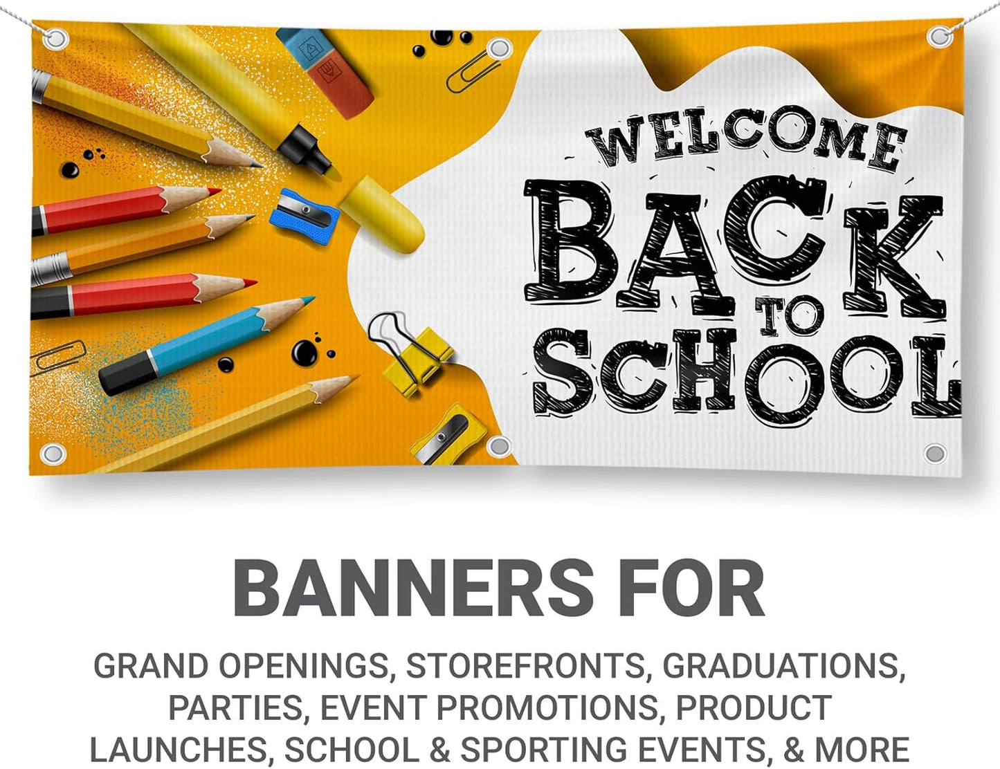 GotPrint Custom Banner 13oz Matte | Personalized Custom Vinyl Banner for Grand Openings, Graduations, Parties, Event Promotions | Add Your Text, Logos, Image, Indoor or Outdoor Use, 2 ft x 4 ft