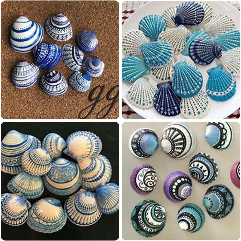 HappyFiller 30 PCs 2-3 Inch White Natural Scallop Seashells Decorative Sea Shells for DIY Painting Projects,Coastal Crafts,Beach Theme Decor,Wedding Centerpieces,Home Decorations,Vase Fillers