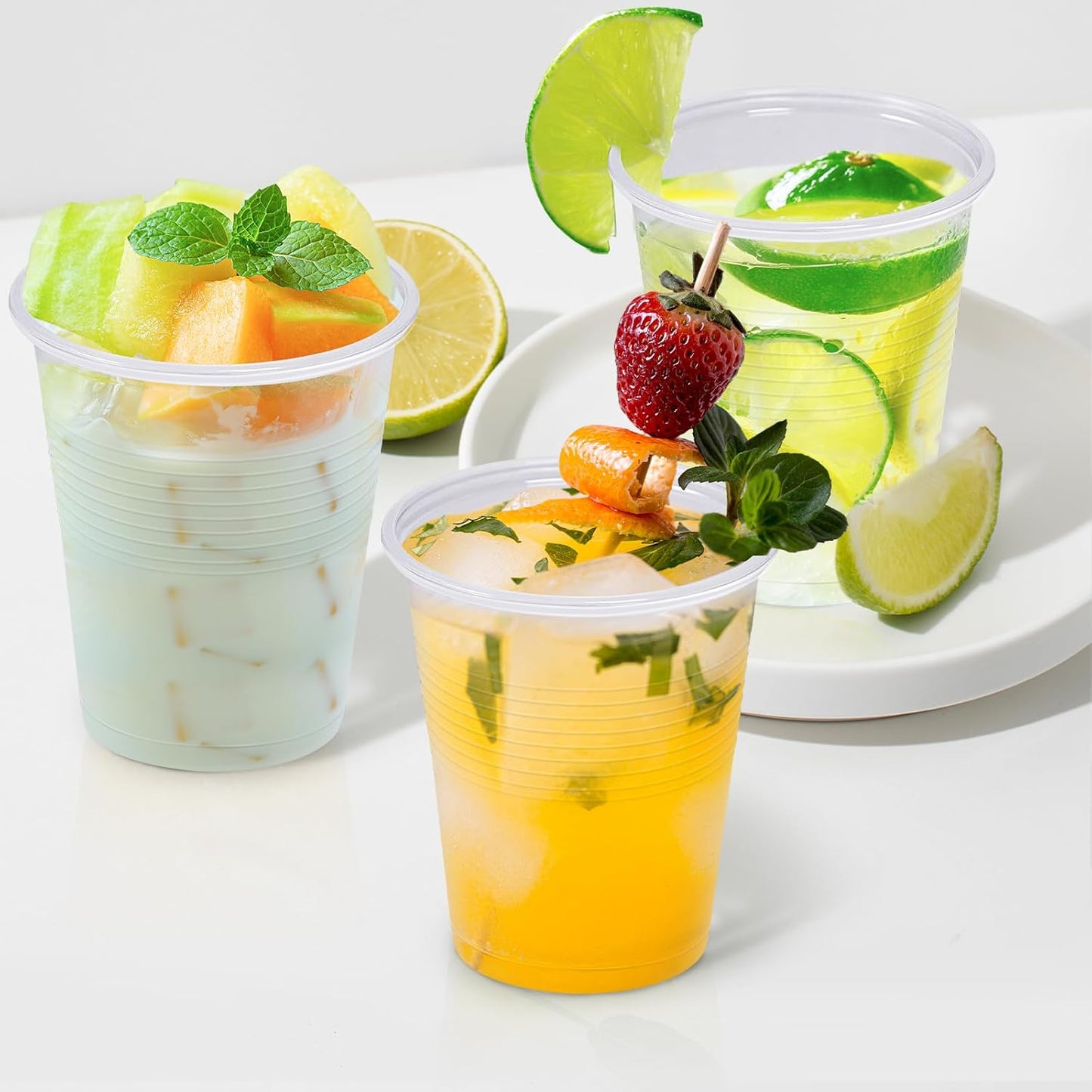 1500 Pack 5 oz Plastic Cups, Clear Disposable Plastic Cups Bulk, Small Mouthwash Cup, Cold Drinking Cup for Travel, Bathroom, Travel, Picnic