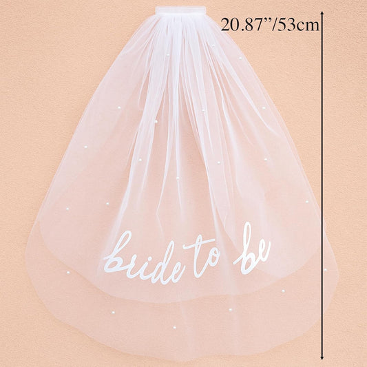 Bride to Be Sash Veil Bachelorette Party Accessories, Bridal Shower Decorations, Engagement Gifts for Bride