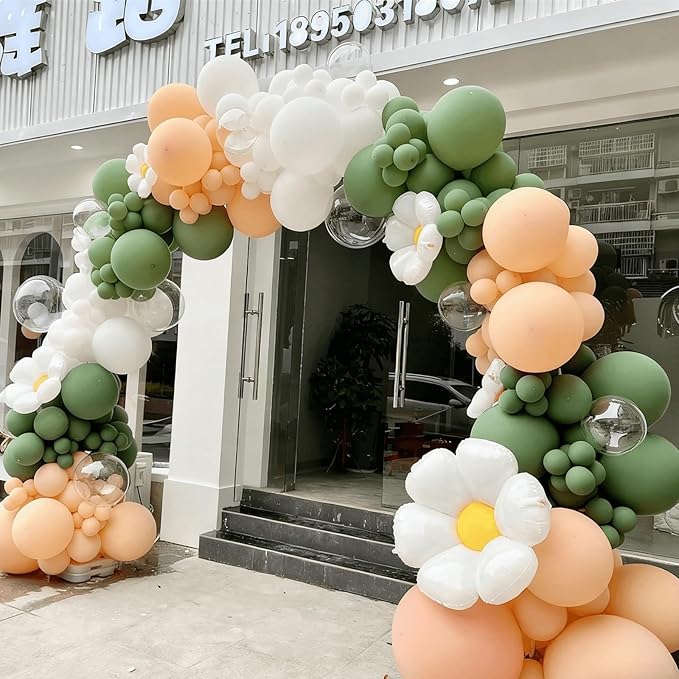 412pcs Nude Balloons Different Sizes 18 12 10 5 Inch, nude balloon arch for Thanksgiving Graduation Baby Shower Boho Theme Birthday Party Decorations