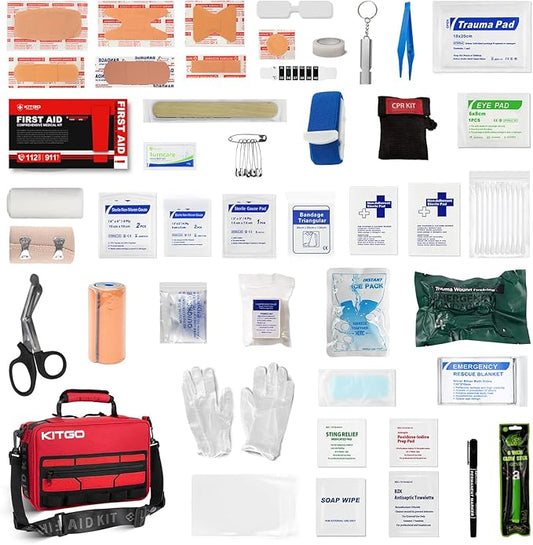 Large First Aid Kit,Molle System Detachable Multi-Purpose Emergency Medical Kit for Home, Car, Camping Outdoor Emergency.