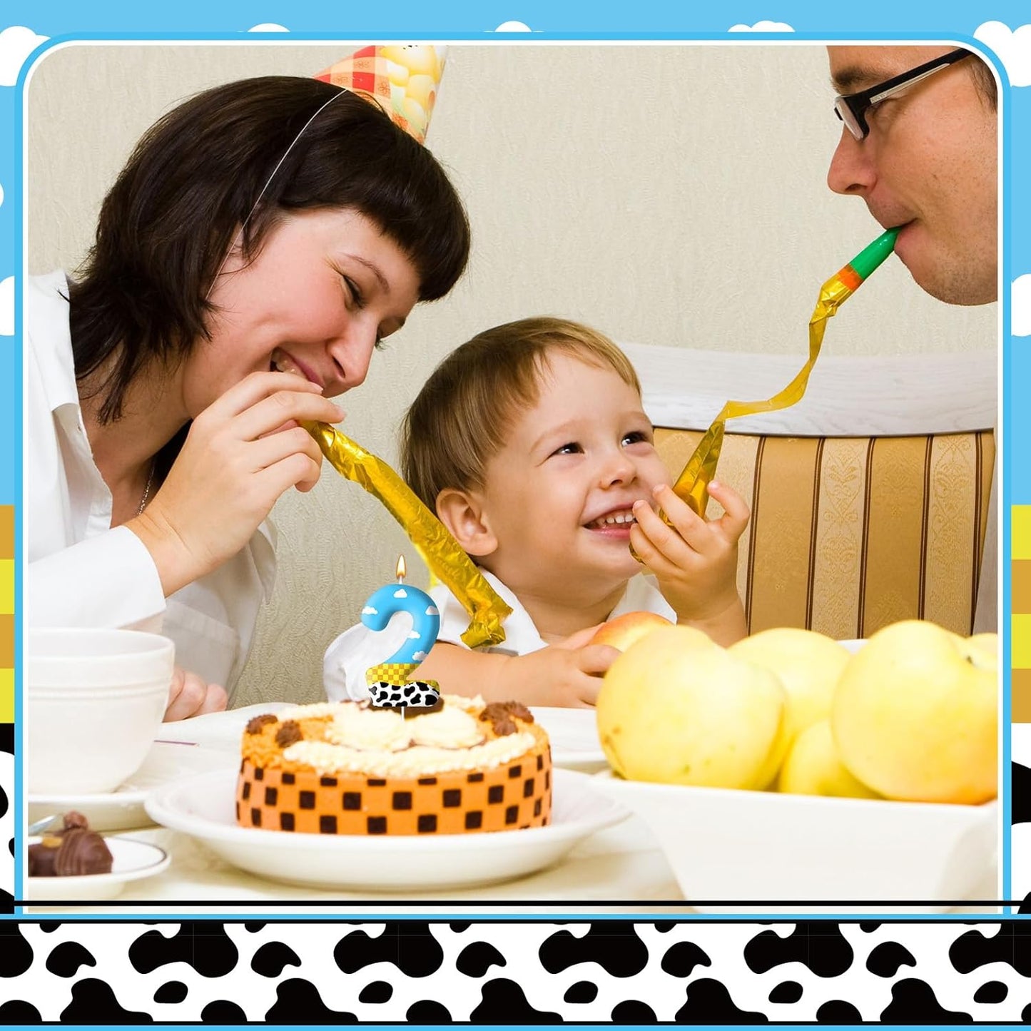 Toy Inspire Game Story Birthday Candles for Kids -Toy Themed Cake Topper Decorations,Party Supplies for Children's Birthday Celebrations(Number 2)