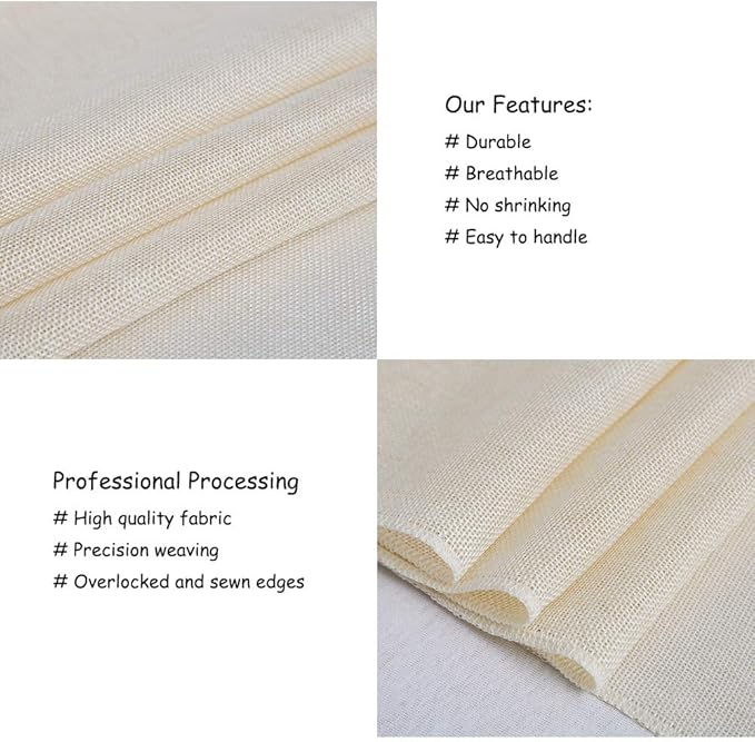 B-COOL White Table Runners 2Packs 13x108inch Burlap Linen Style Rustic Farmhouse Table Runner Wedding Farmhouse Boho Dining Party Home Decoration