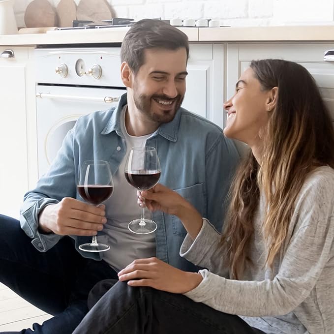 Plastic Wine Glasses Set of 2(15oz) |Unbreakable Wine Glasses with Stem|100% Tritan & BPA Free |Dishwasher Safe| Awesome For Pool, Beach, Travel, Pool, Camping, Beach, Picnic, Everyday Use.
