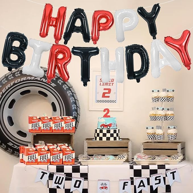 TONIFUL Mylar Birthday Balloon Banner – Reusable Letter Balloons That Make Every Celebration Unforgettable