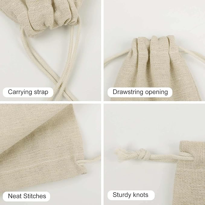 Colorful Boho Floral Drawstring Bag 8 Pcs Reusable Gift Bags Jewelry Pouch Christmas Gifts Candy Bags Portable Bunches Pocket For Party Favors Wrapping