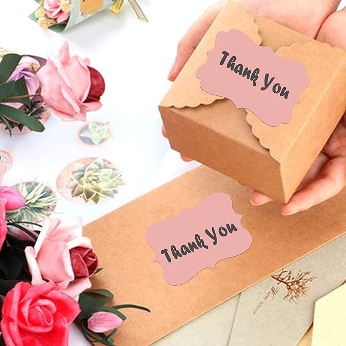 SALEMAR 2 x 3 inch Rose Gold Sticker Labels 200PCS Sticky Tag Stickers for Essential Oil, Bottles, Food, Jars, Canning, Christmas(Rose Gold)