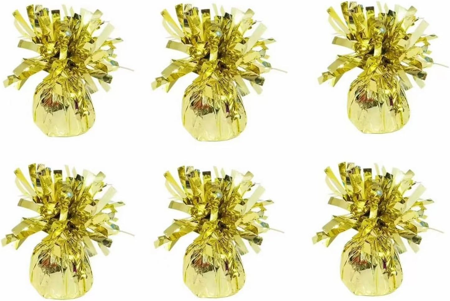 balloon weights are perfect for parties, birthdays, weddings. Each pack includes 6PCS durable weights that easily decorate balloons and elevate any celebration. (Light Gold)