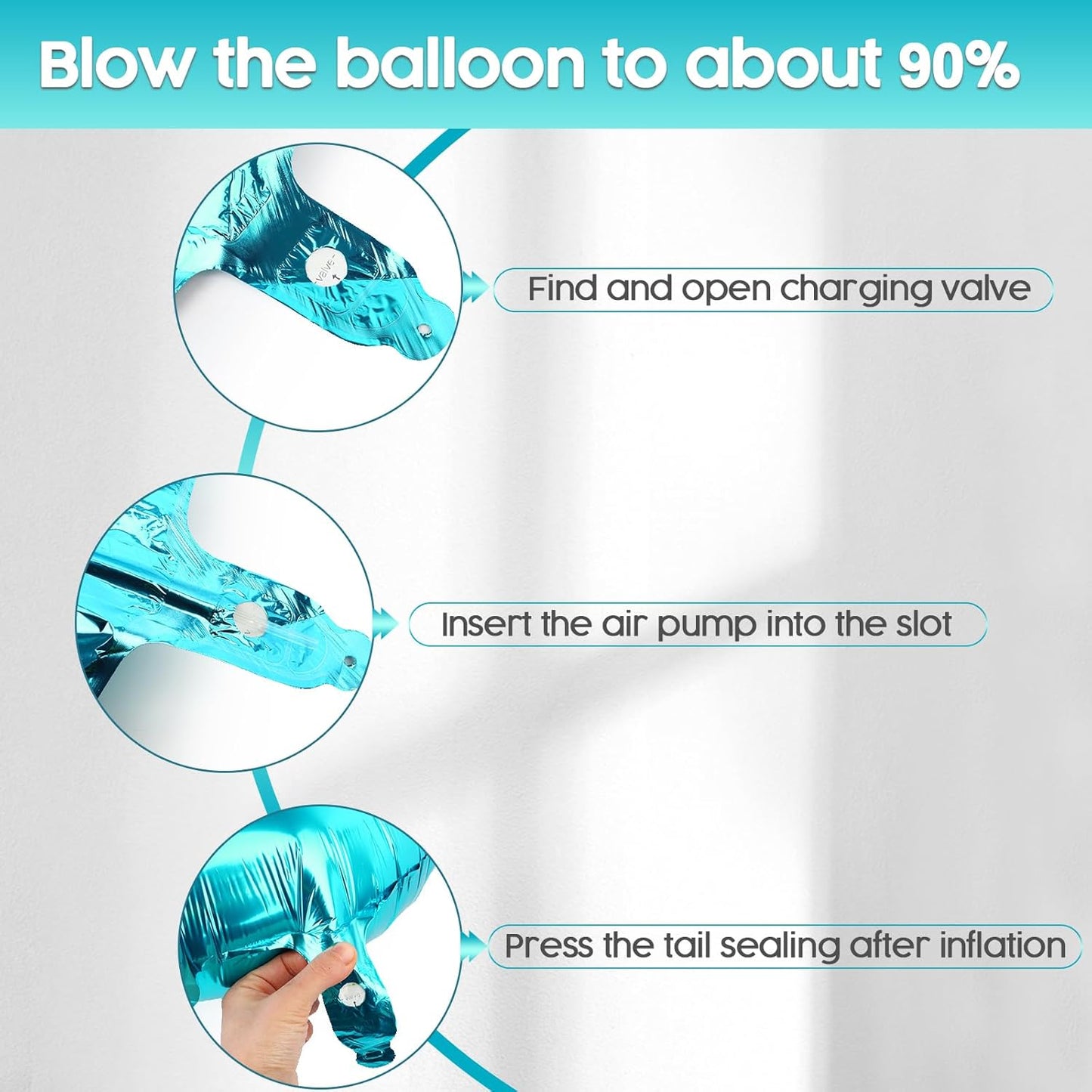 2026 Balloon - Light Blue Birthday Number Balloons, 40 Inch Large Foil Balloons for Men Women Boys Girls Light Blue Themed Birthday Decorations,Number 2026 Balloon