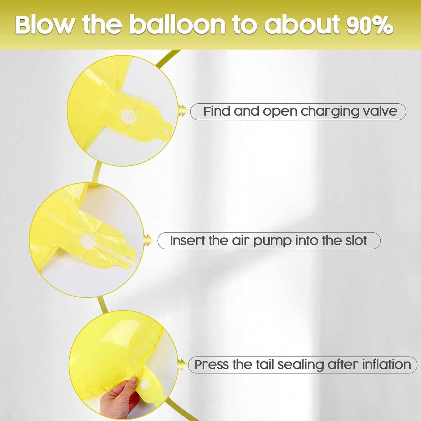 2026 Balloon - Yellow Birthday Number Balloons, 40 Inch Large Foil Balloons for Men Women Boys Girls Macaron Yellow Themed Birthday Decorations,Number 2026 Balloon