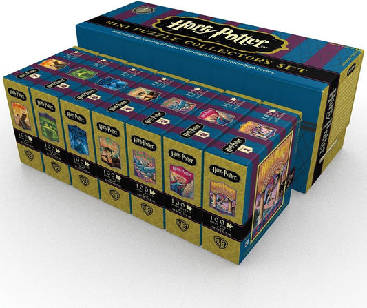 New York Puzzle Company - Harry Potter Harry Potter Mini Puzzle Collector's Set - 7 Piece Jigsaw Puzzle for Adults by Mary GrandPré