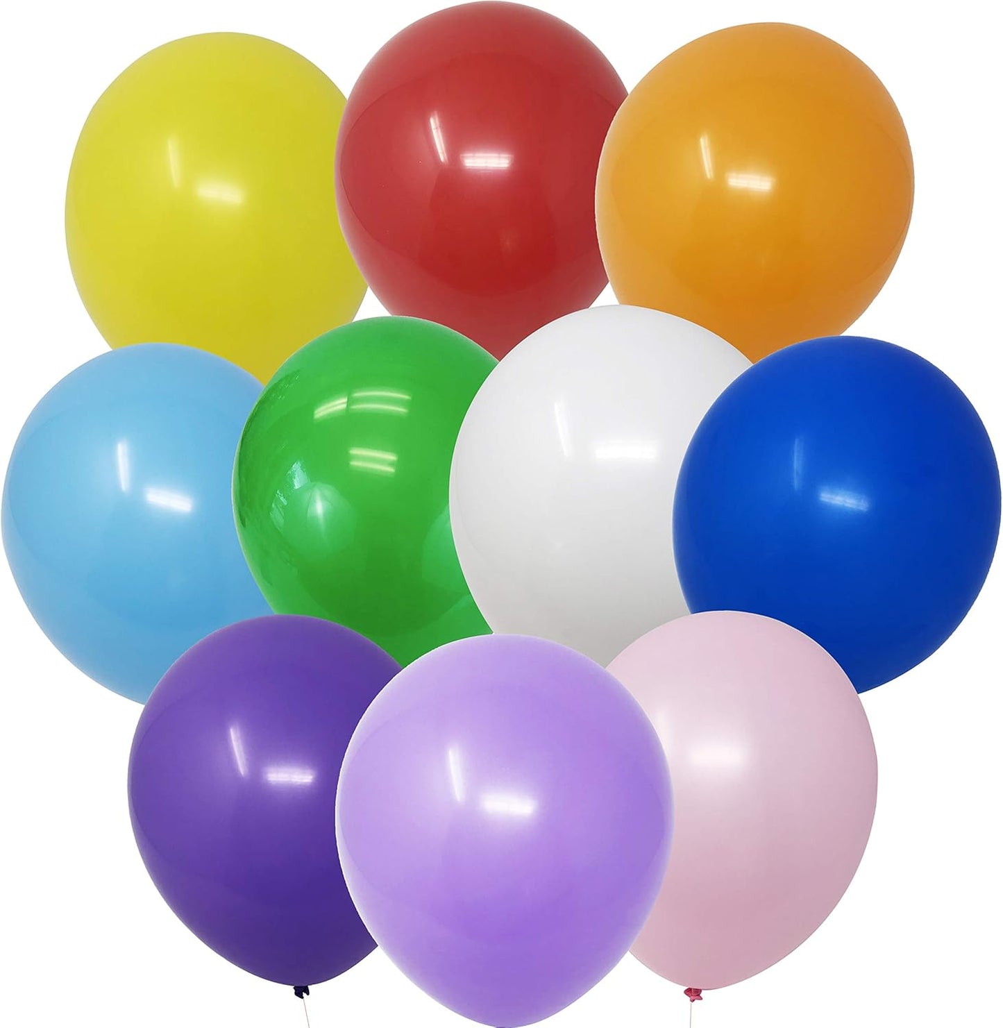 Allgala Assorted Balloons 50 Pack 12 Inch Helium Grade Latex Bulk Balloon Pack Ideal for Birthday, Wedding, Bridal Party Baby Shower Decorations
