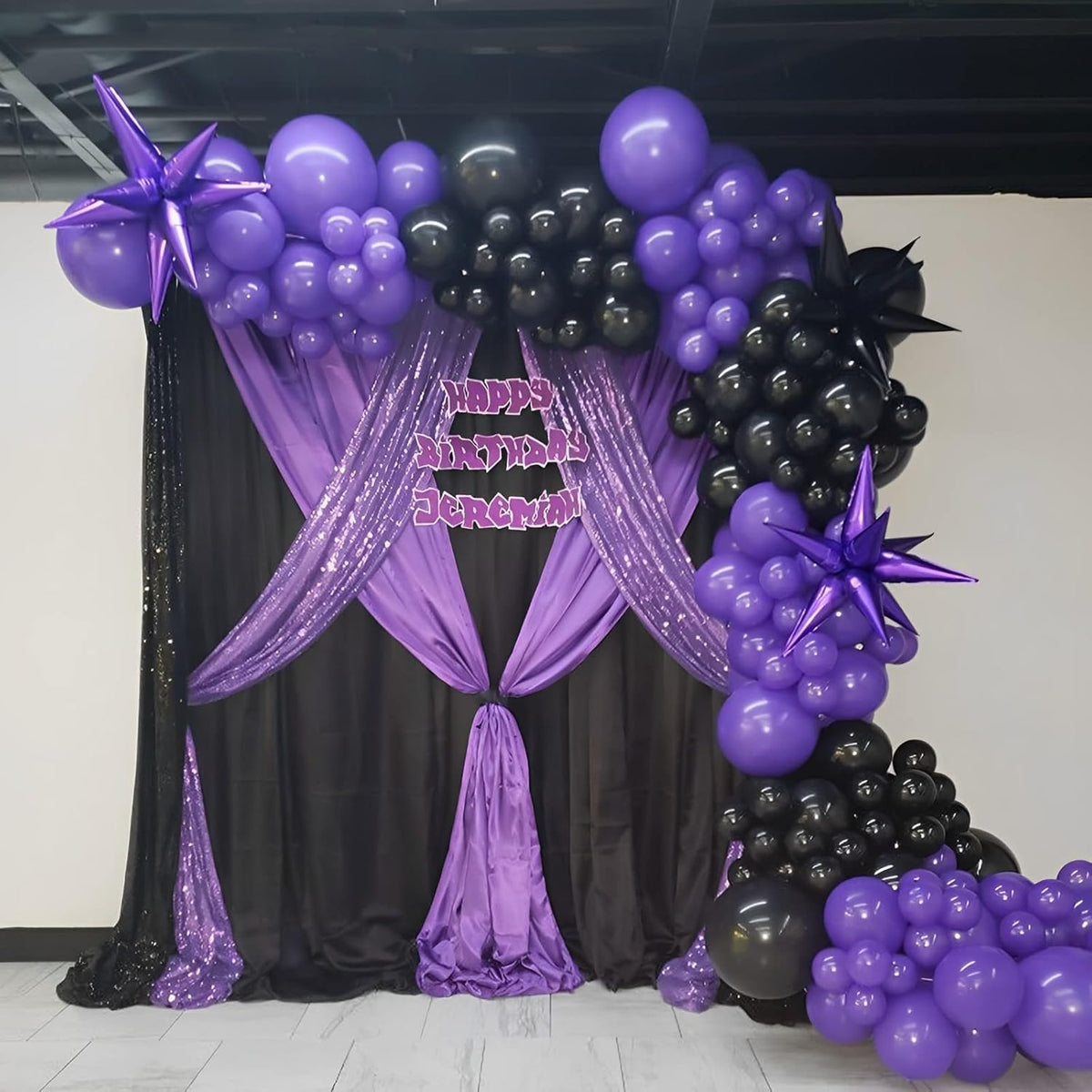 105pcs Purple Balloons 12inch Party Latex Balloons for Birthday Baby Shower Halloween Wedding Valentine's Day Party Bachelorette Decorations