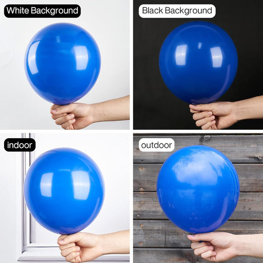 PartyWoo Royal Blue Balloons 50 pcs 12 Inch Matte Dark Blue Latex Helium Balloons for Graduation Independence Day Memorial Day Baseball Baby Shower Gender Reveal Birthday Party Decorations Blue-Y59