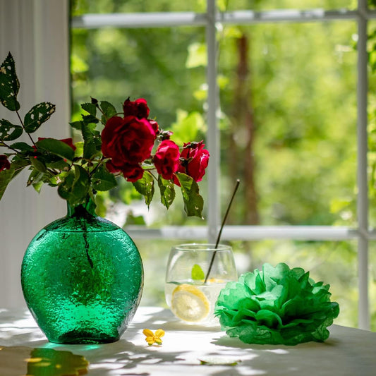 Green Tissue Paper Pom Poms - Green Party Decorations for Birthdays, Weddings, Baby Showers and Special Occasions by Avoseta (16 Piece Set, Assorted Sizes)