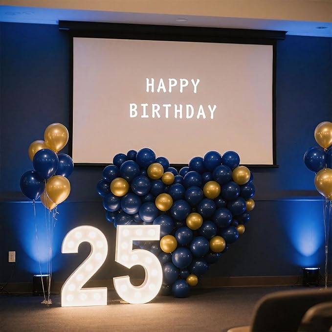 160Pcs Navy Blue Balloons 5 inch Small Dark Blue Latex Balloons Matte Party Ballons for Birthday Father's Day Bridal Shower Graduation Wedding 4th of July Ocean Themed Frozen Party Decorations