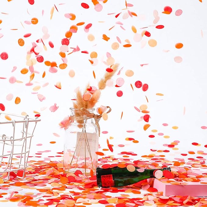 Hot Pink Tissue Paper Confetti 15mm - 5000 pcs Biodegradable for Wedding Birthday Party Decoration