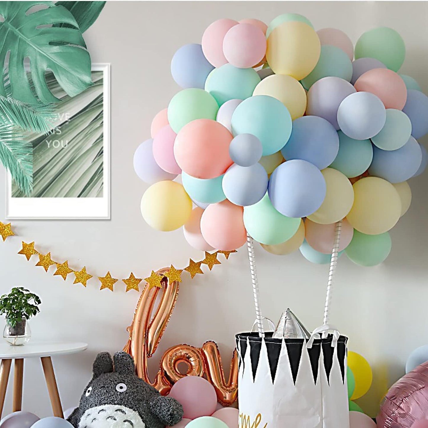 KALOR 18 inch Pastel Green Balloons, 10pcs Thick Latex Round Helium Balloons for Birthday Family Party Wedding Party Baby Shower Decoration Supplies