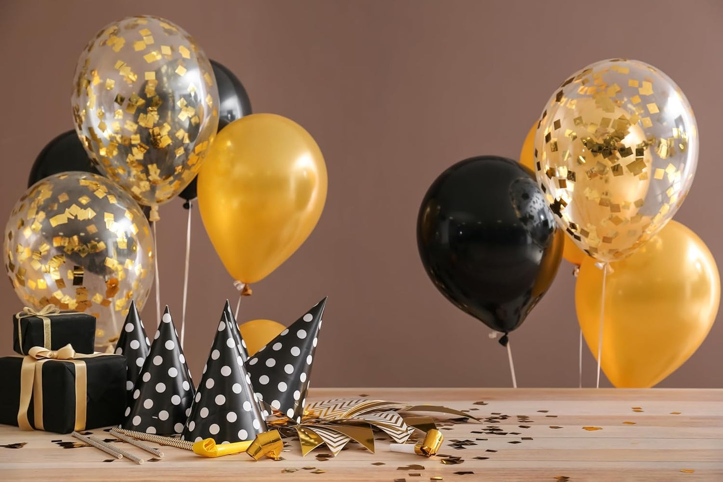Black Balloons 50 Pack, 12 Inch Black Latex Balloons For Birthdays, Weddings, Baby Showers, Holidays