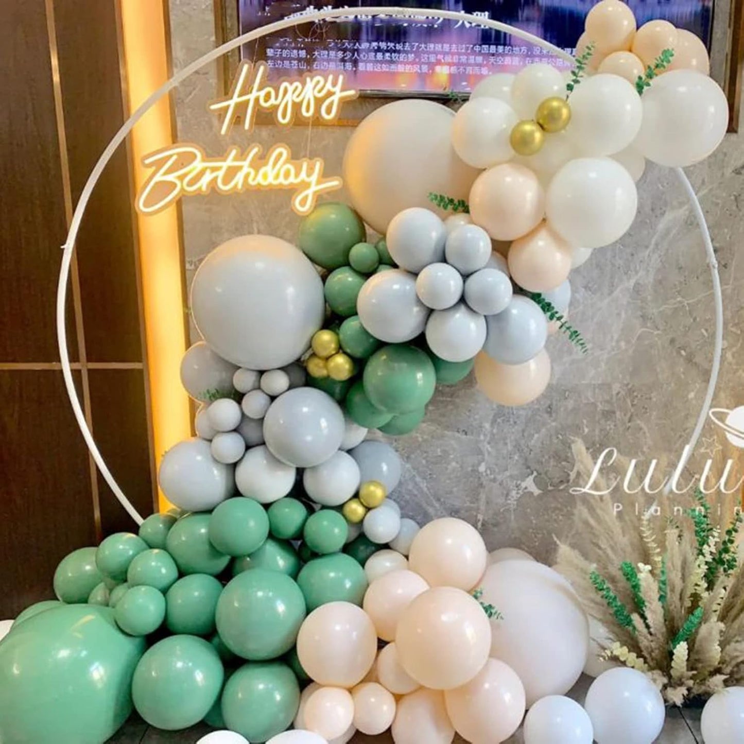 100pcs Sage Green Balloons 18 inch +12 inch +10 inch +5 inch Party Eucalyptus Olive Green Birthday Balloon Baby Shower Wedding Balloons