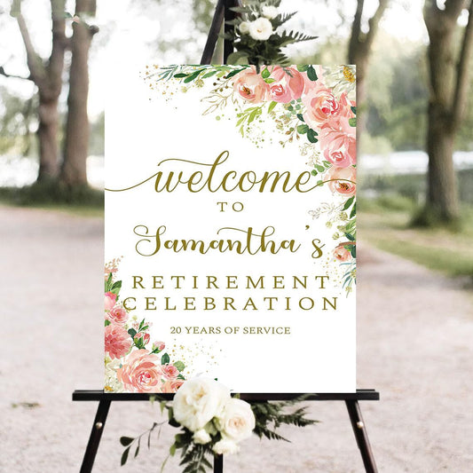 Personalized Retirement Yard Sign, Retirement Celebration Welcome Sign, Retirement Party Sign, Retirement Decorations, Retirement Outdoor Sign, Retirement Home Decor, Retirement Celebration Sign #17