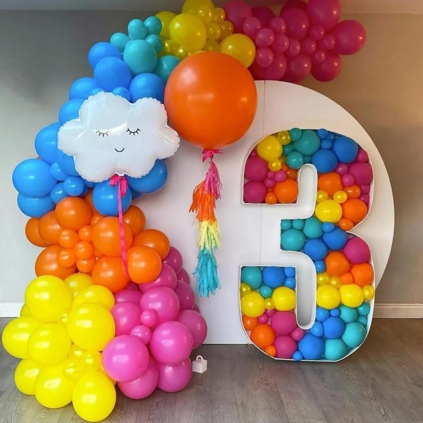 Balloons, 66pack 12inch Assorted Color Rainbow Latex Party Balloons for Wedding, Birthday, Graduation, Bridal Shower, Baby Shower, Gender Reveal, Anniversary Party Decorations