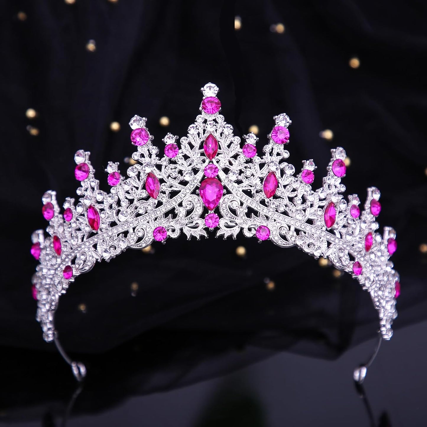Kamirola Crystal Crowns and Tiaras Headband for Girl or Women Birthday Party Wedding Prom Bridal Halloween Christmas (TR19)